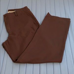 Chocolate brown linen pants